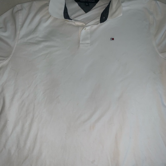 Tommy Hilfiger White Polo Collared Shirt - Picture 4 of 4